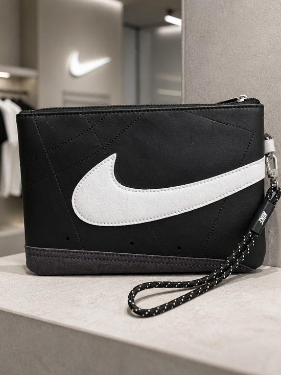 Nike Other - Nike Black White Blazer Swoosh Wristlet Clutch